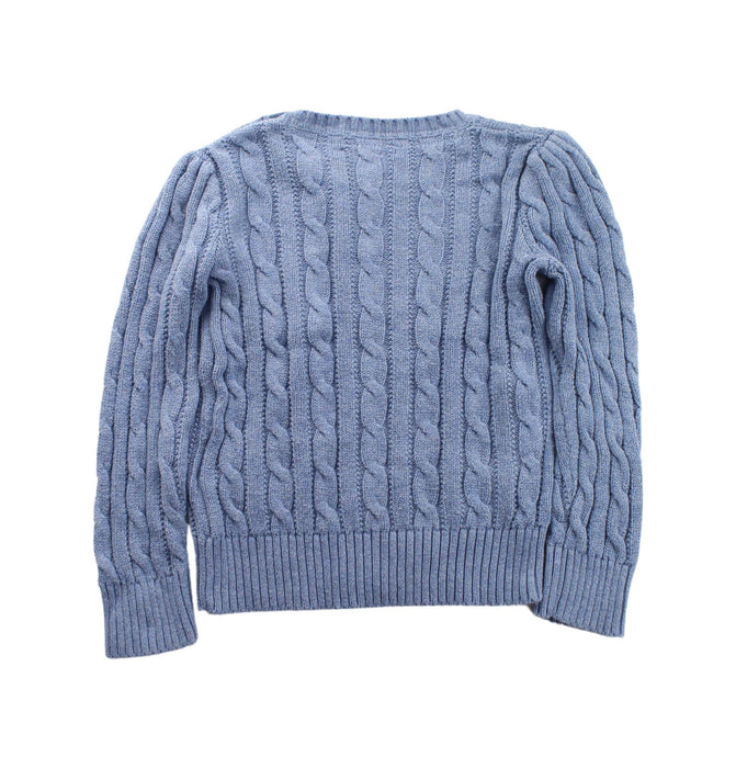 A Blue Knit Sweaters from Polo Ralph Lauren in size 4T for girl. (Back View)