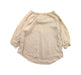 A Beige Long Sleeve Tops from Excuse My French in size 8Y for girl. (Back View)