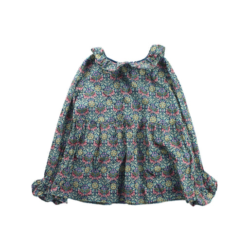 A Green Long Sleeve Tops from Bonpoint in size 6T for girl. (Front View)