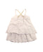 A White Sleeveless Dresses from Vertbaudet in size 2T for girl. (Back View)