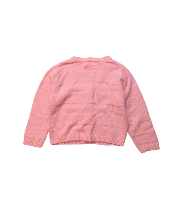 A Pink Cardigans from Momonittu in size 12-18M for girl. (Back View)