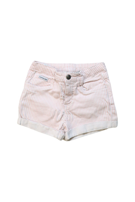 A Pink Shorts from Calvin Klein in size 6T for girl. (Front View)