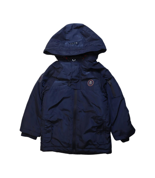 A Navy Lightweight Jackets from Mayoral in size 2T for boy. (Front View)