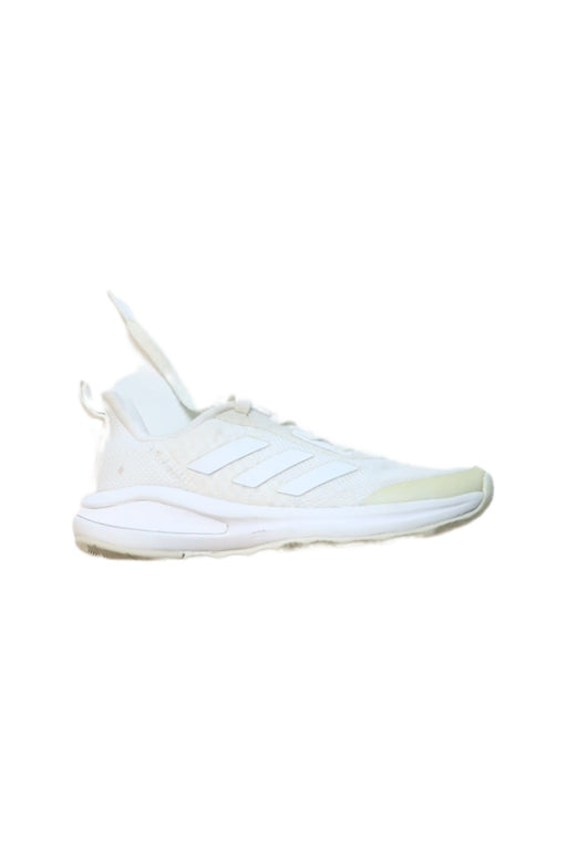 A White Sneakers from Adidas in size 5T for neutral. (Front View)