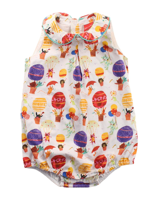 A White Sleeveless Bodysuits from Jim Thompson in size 0-3M for girl. (Front View)