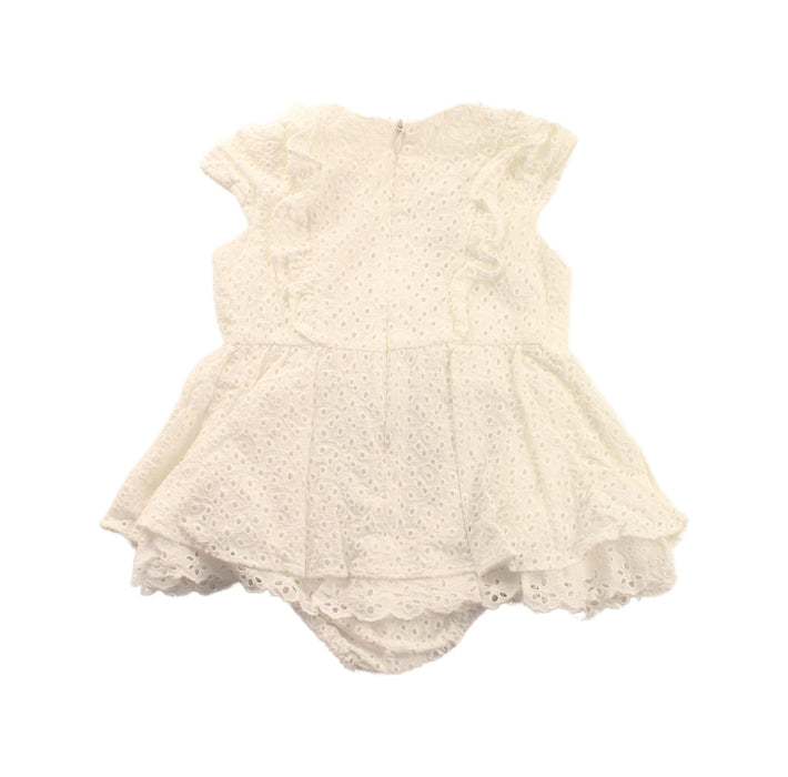 A White Short Sleeve Bodysuits from Nicholas & Bears in size 6-12M for girl. (Back View)