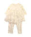 A White Long Sleeve Jumpsuits from Momonittu in size 0-3M for girl. (Back View)