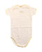 A White Short Sleeve Bodysuits from Bonpoint in size 6-12M for girl. (Front View)