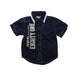 A Blue Short Sleeve Shirts from Guess in size 3T for boy. (Front View)