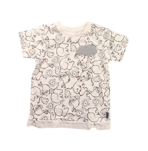 A Black Short Sleeve T Shirts from Kingkow in size 2T for boy. (Front View)
