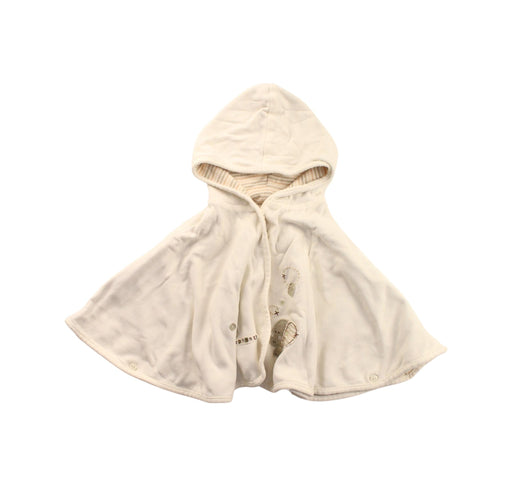 A White Capes & Ponchos from Natures Purest in size 0-3M for girl. (Front View)