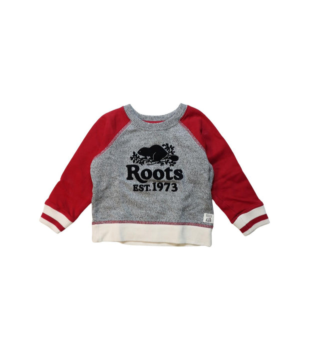 A Multicolour Crewneck Sweatshirts from Roots in size 12-18M for boy. (Front View)
