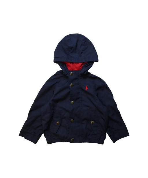 A Navy Lightweight Jackets from Ralph Lauren in size 18-24M for neutral. (Front View)