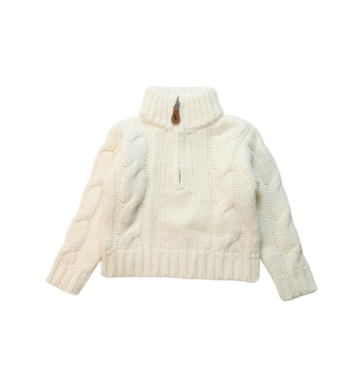 A Ivory Knit Sweaters from Ralph Lauren in size 2T for girl. (Front View)