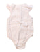 A Pink Short Sleeve Bodysuits from Seed in size 3-6M for girl. (Back View)