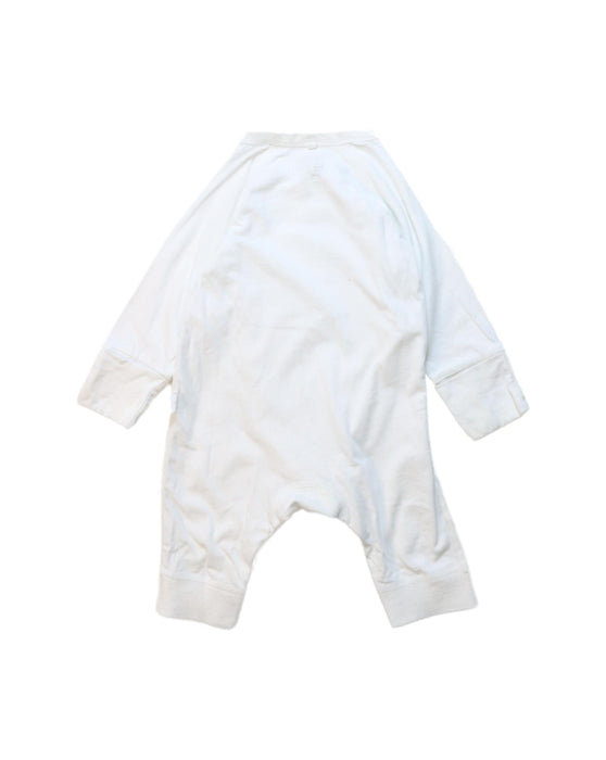 A White Long Sleeve Jumpsuits from Mides in size Newborn for neutral. (Back View)