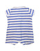 A Blue Short Sleeve Rompers from Petit Bateau in size 0-3M for boy. (Back View)