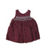 A Red Sleeveless Dresses from The Little White Company in size 0-3M for girl. (Front View)