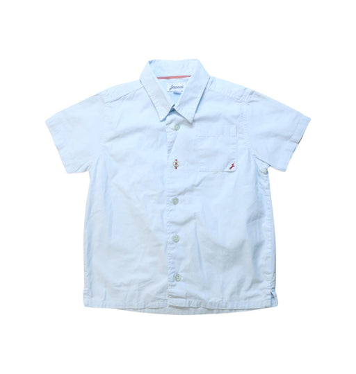 A Blue Short Sleeve Shirts from Jacadi in size 2T for boy. (Front View)