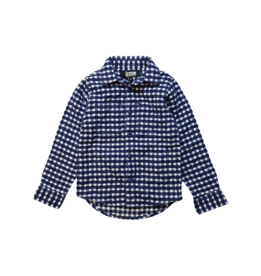 A Blue Long Sleeve Shirts from izzue in size 2T for boy. (Front View)