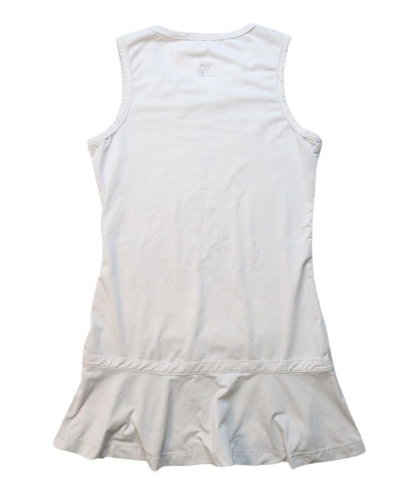 A White Sleeveless Dresses from Fila in size 5T for girl. (Back View)