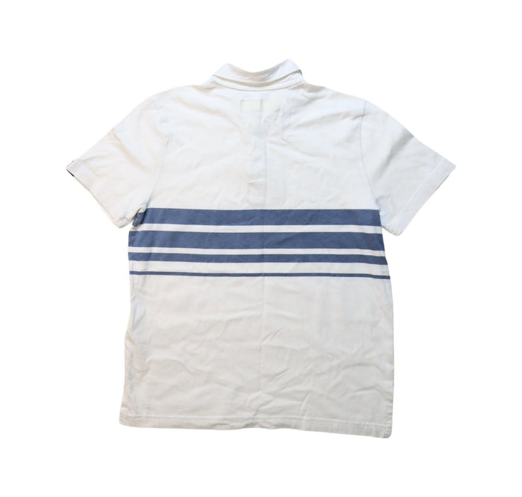 A White Short Sleeve Polos from Abercrombie & Fitch in size 7Y for boy. (Back View)