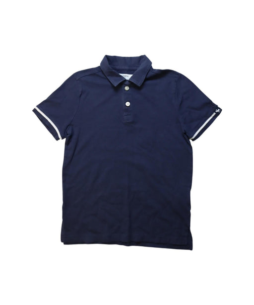 A White Short Sleeve Polos from Abercrombie & Fitch in size 7Y for boy. (Front View)