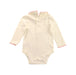 A White Long Sleeve Bodysuits from Mides in size 3-6M for girl. (Back View)
