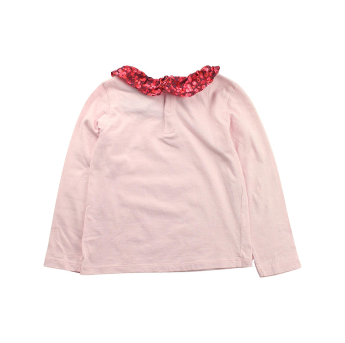 A Pink Long Sleeve Tops from Jacadi in size 4T for girl. (Back View)