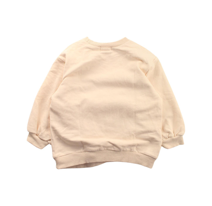 A Beige Crewneck Sweatshirts from Naomi Wear in size 2T for girl. (Back View)