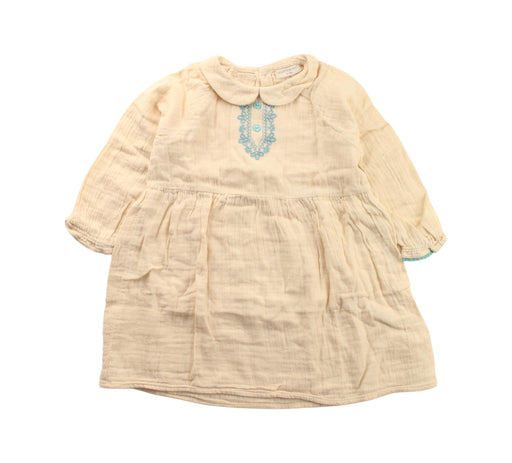 A Beige Long Sleeve Dresses from Happyology in size 12-18M for girl. (Front View)