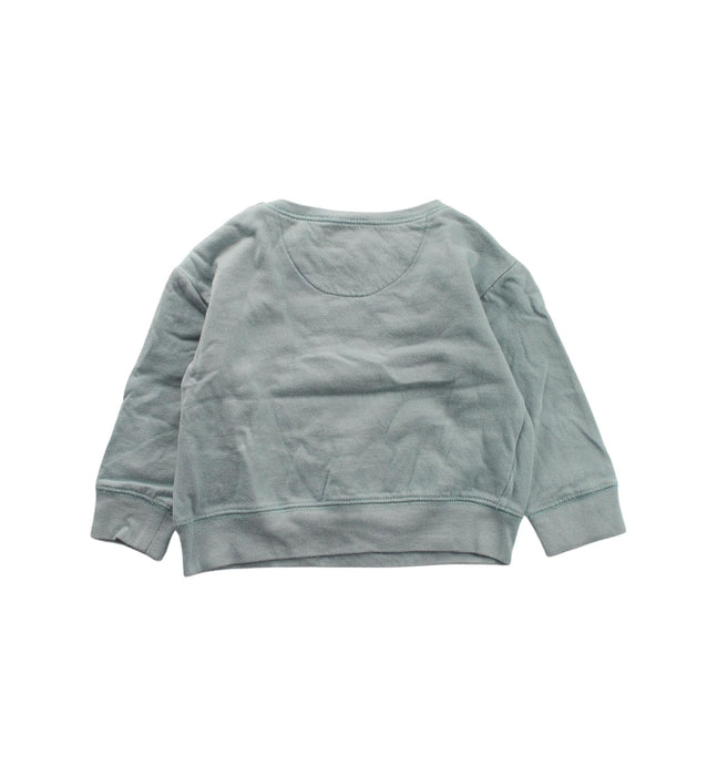 A Green Crewneck Sweatshirts from Bonheur du Jour in size 2T for boy. (Back View)