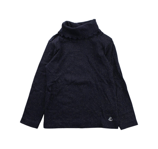 A Blue Long Sleeve Tops from Petit Bateau in size 3T for girl. (Front View)