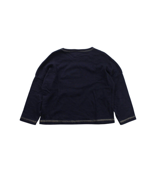 A Blue Long Sleeve T Shirts from Petit Bateau in size 3T for girl. (Back View)