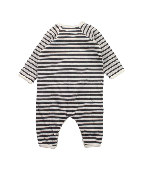 A Black Long Sleeve Jumpsuits from Petit Bateau in size 3-6M for boy. (Back View)
