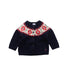 A Blue Cardigans from Petit Bateau in size 3-6M for girl. (Front View)
