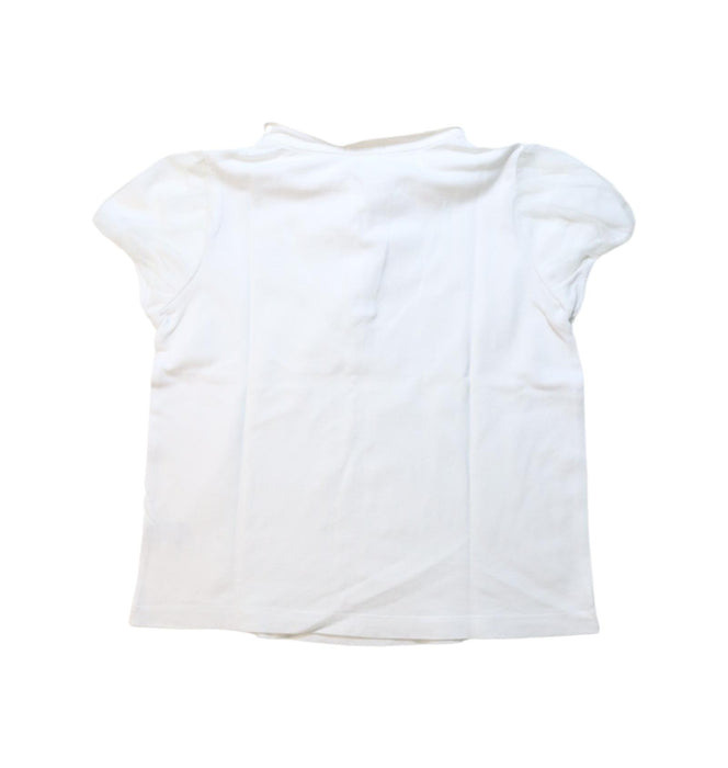 A White Short Sleeve Polos from Balabala in size 7Y for girl. (Back View)