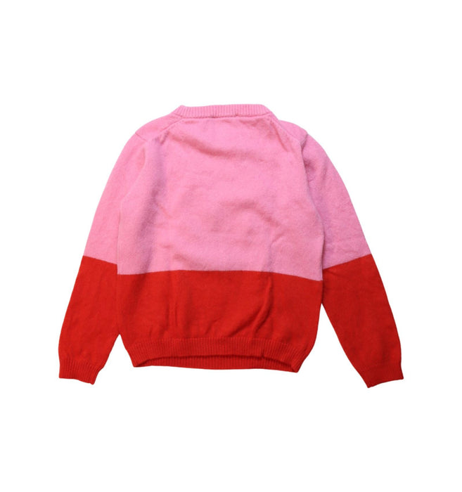 A Red Knit Sweaters from Jacadi in size 6T for girl. (Back View)