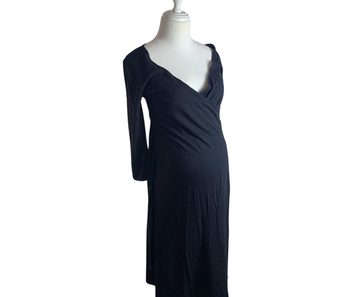 A Black Long Sleeve Dresses from Isabella Oliver in size S for maternity. (Front View)