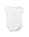 A White Short Sleeve Bodysuits from Seed in size 0-3M for neutral. (Front View)
