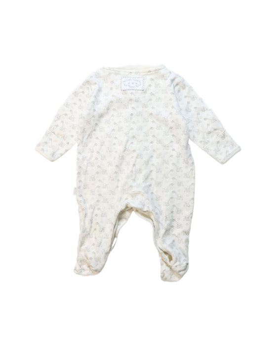 A White Onesies from Jojo Maman Bébé in size 0-3M for neutral. (Back View)
