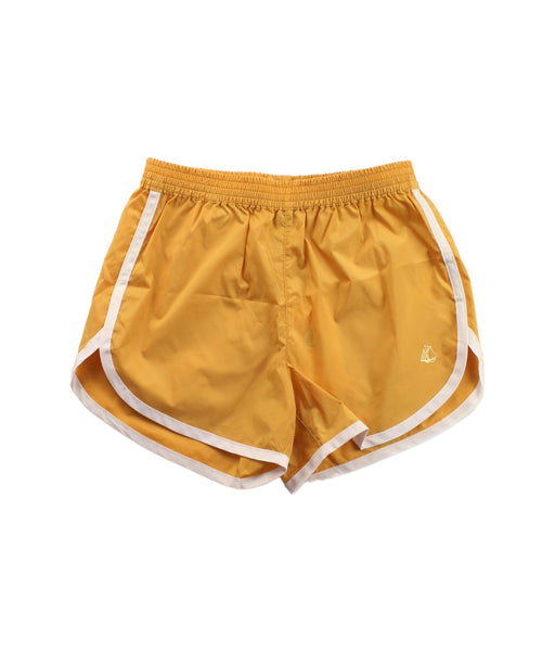 A Gold Shorts from Petit Bateau in size 4T for girl. (Front View)