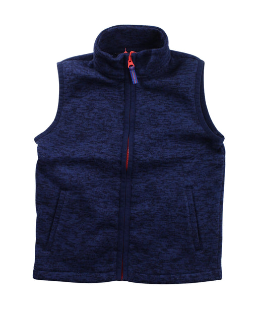 A Blue Outerwear Vests from Lands' End in size 7Y for boy. (Front View)