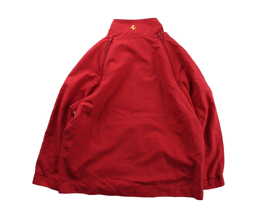 A Red Lightweight Jackets from Ferrari in size 7Y for boy. (Back View)