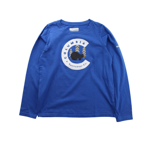 A Blue Long Sleeve T Shirts from Columbia in size 10Y for boy. (Front View)