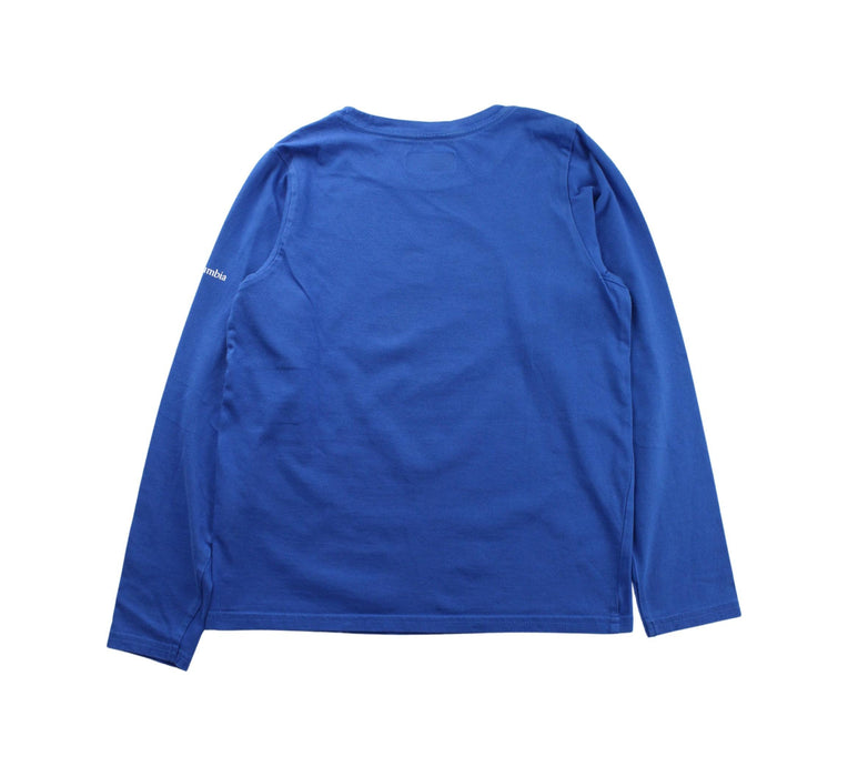 A Blue Long Sleeve T Shirts from Columbia in size 10Y for boy. (Back View)