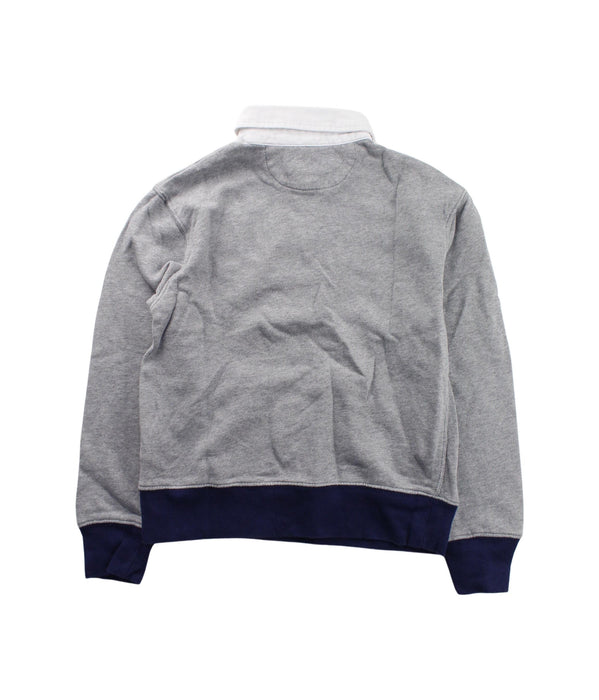 A Grey Buttoned Sweatshirts from Polo Ralph Lauren in size 8Y for boy. (Back View)