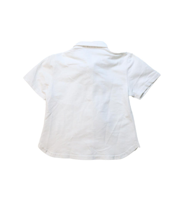 A White Short Sleeve Shirts from Comme Ca Ism in size 2T for boy. (Back View)