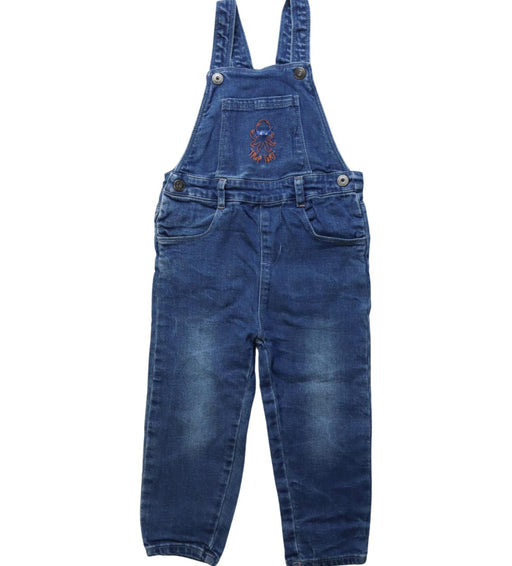 A Blue Long Overalls from La Compagnie des Petits in size 18-24M for boy. (Front View)