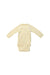 A Yellow Long Sleeve Bodysuits from Petit Bateau in size 0-3M for neutral. (Back View)